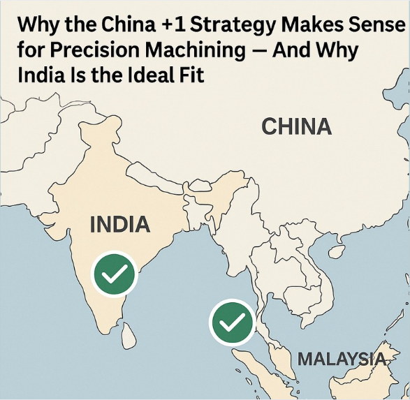 Why the China +1 Strategy Makes Sense for Precision Machining — And Why India Is the Ideal Fit